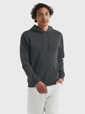 Hanes EcoSmart Dark Gray Pullover Hoodie Size M